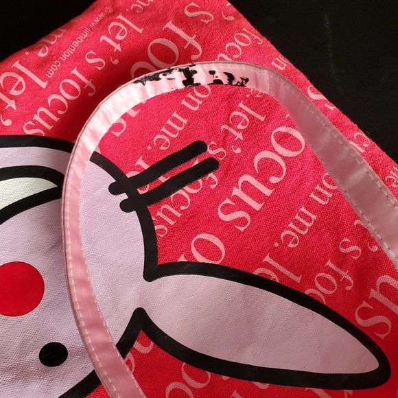 Happy Bunny Tote Let's Focus on Me Jim Benton Bag - Picture 9 of 14
